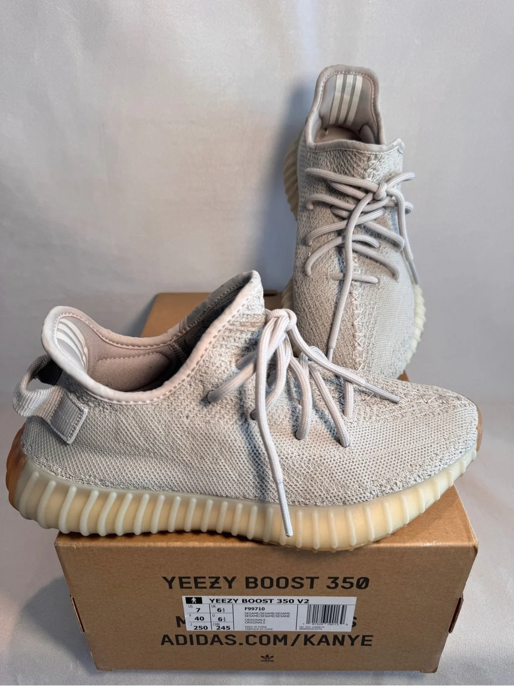adidas Yeezy Boost 350 V2 'Sesame' | Grey | Men's